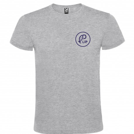 T-shirt MC gris chiné marqué LIP 