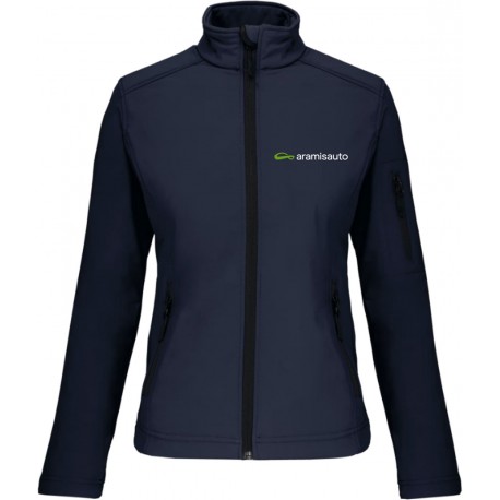 VESTE SOFTSHELL FEMME BRODERIE COEUR + DOS ARAMISAUTOA