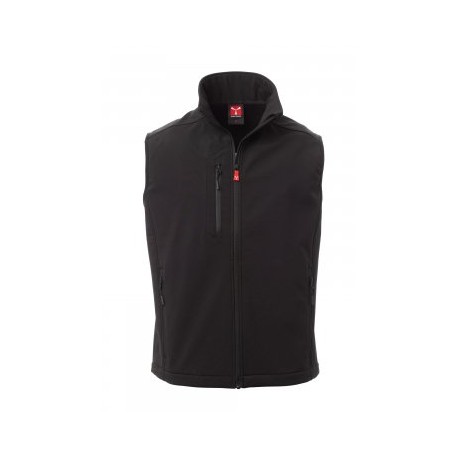 GILET SOFTSHELL CORK ANTHRACITE NOIR