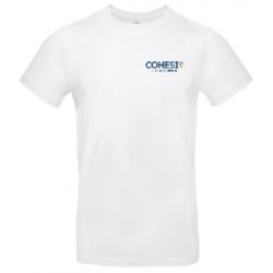 TEE-SHIRT BLANC 145GR MARQUAGE COEUR+DOS COHESIS