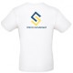 TEE-SHIRT BLANC 145GR MARQUAGE COEUR+DOS COHESIS