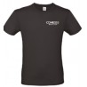 TEE-SHIRT NOIR 145GR  MARQUAGE COEUR+DOS COHESIS