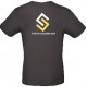 TEE-SHIRT NOIR 145GR  MARQUAGE COEUR+DOS COHESIS