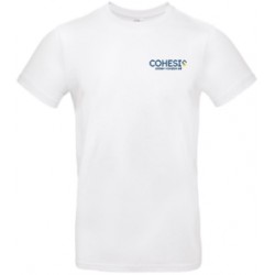 TEE-SHIRT BLANC 185GR MARQUAGE COEUR COHESIS