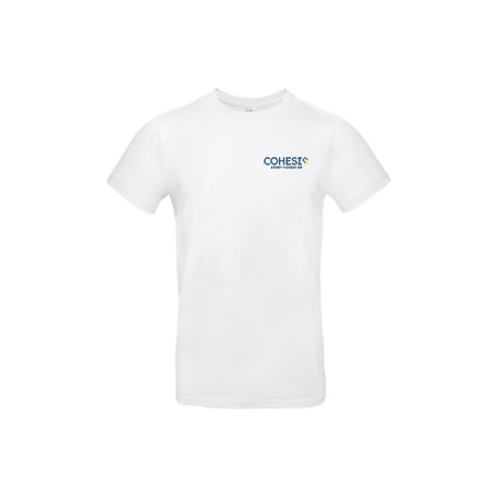 TEE-SHIRT BLANC 185GR MARQUAGE COEUR COHESIS