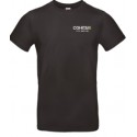TEE-SHIRT NOIR 185GR MARQUAGE COEUR COHESIS