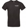 TEE-SHIRT NOIR 185GR MARQUAGE COEUR COHESIS