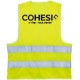 GILET JAUNE HV MARQUAGE DOS COHESIS