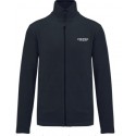 VESTE MICROPOLAIRE K911 MARINE AVEC MARQUAGE COEUR COHESIS BLANC/JAUNE