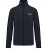 VESTE MICROPOLAIRE K911 MARINE AVEC MARQUAGE COEUR COHESIS BLANC/JAUNE