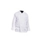 VESTE CUISINIER P/C PRESSIONS BLANC - 16BP