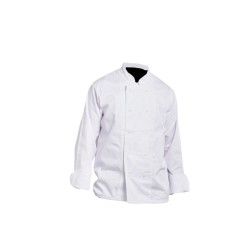 VESTE CUISINIER P/C PRESSIONS BLANC - 16BP