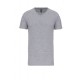 T-SHIRT COL V MARQUAGE INTERJOB COEUR + DOS 