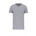 T-SHIRT COL V MARQUAGE INTERJOB COEUR + DOS 