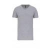 T-SHIRT COL V MARQUAGE INTERJOB COEUR + DOS 